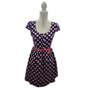 Monteau Fit & Flare Retro Look Polka Dot Dress S
